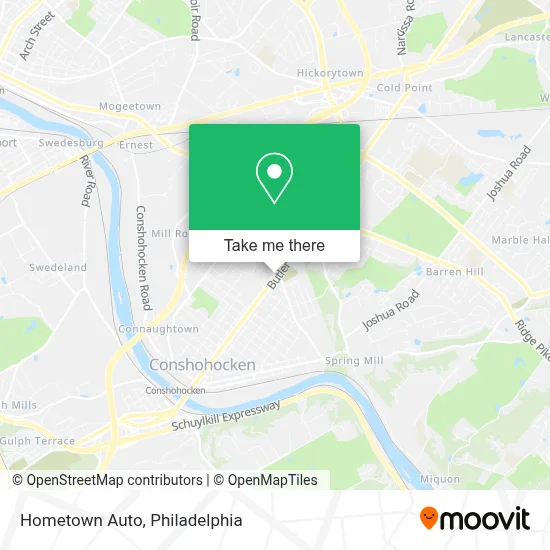 Hometown Auto map