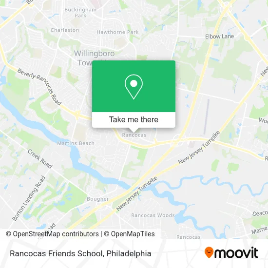 Rancocas Friends School map