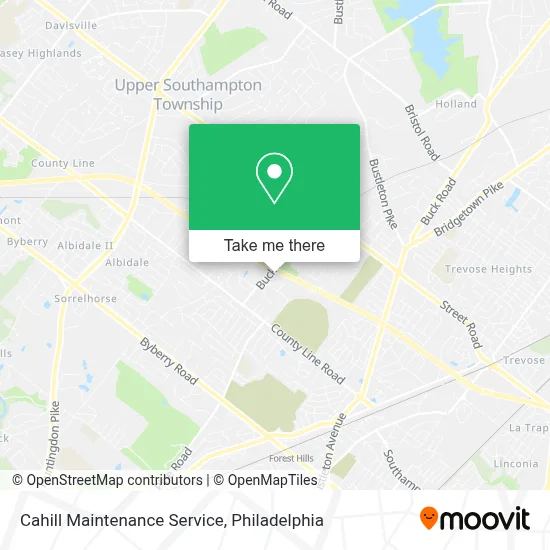 Cahill Maintenance Service map