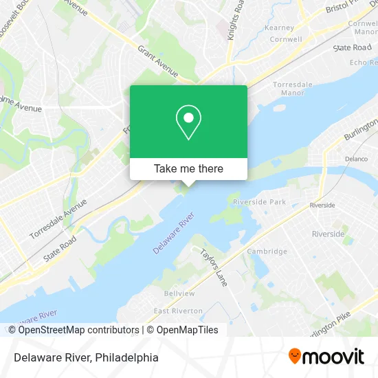 Delaware River map