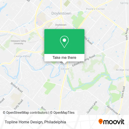 Topline Home Design map