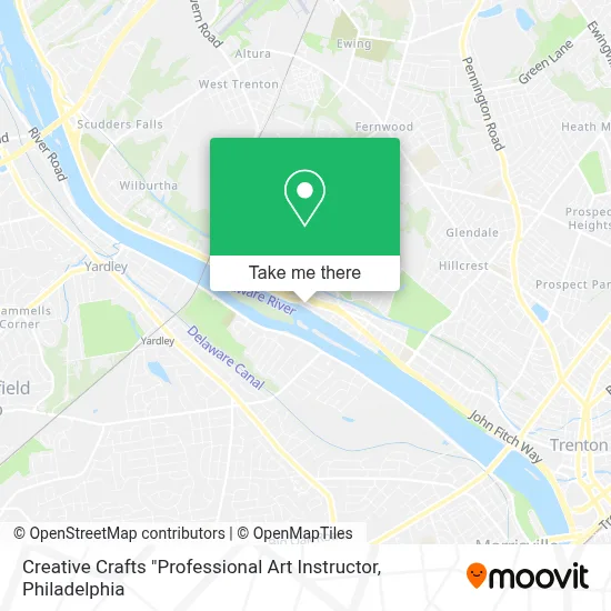 Creative Crafts "Professional Art Instructor map