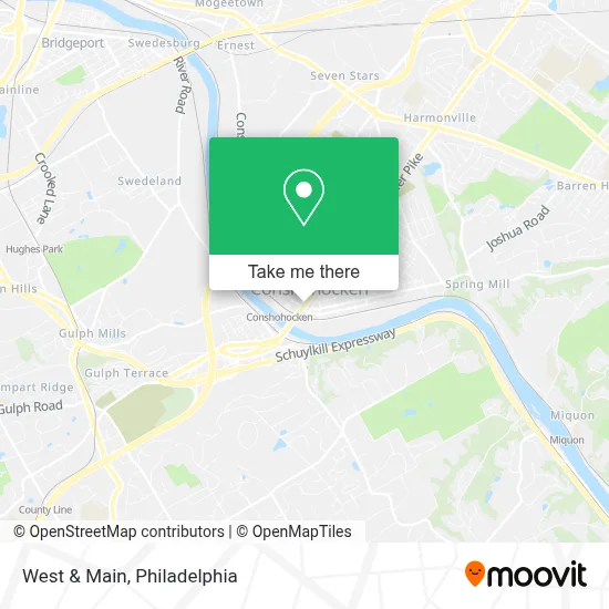 West & Main map