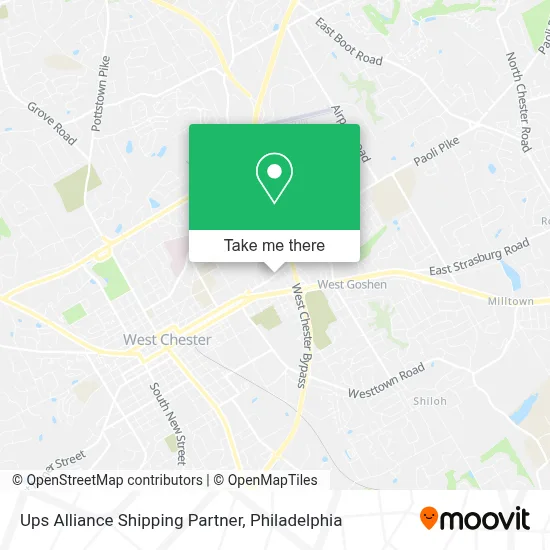 Ups Alliance Shipping Partner map