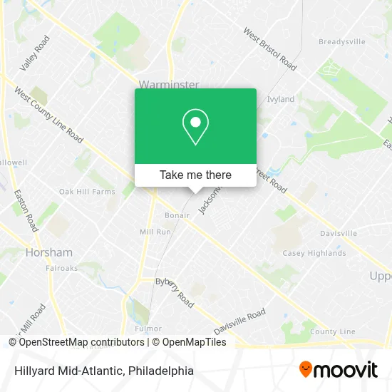 Hillyard Mid-Atlantic map