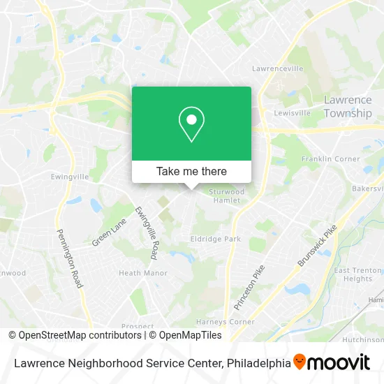 Lawrence Neighborhood Service Center map