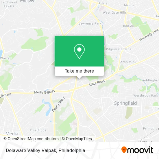 Delaware Valley Valpak map