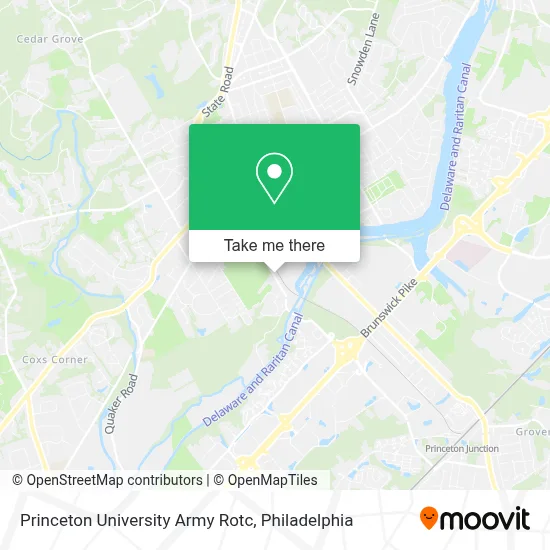 Princeton University Army Rotc map