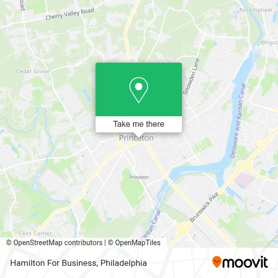 Hamilton For Business map