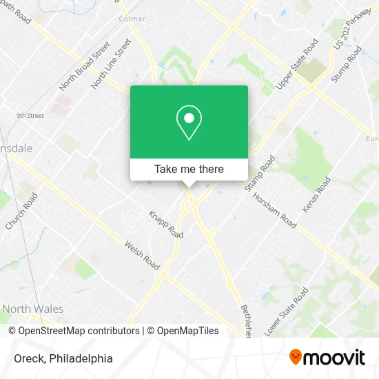 Oreck map