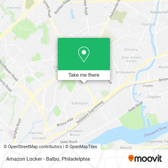 Amazon Locker - Balbo map