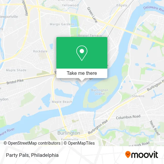 Party Pals map