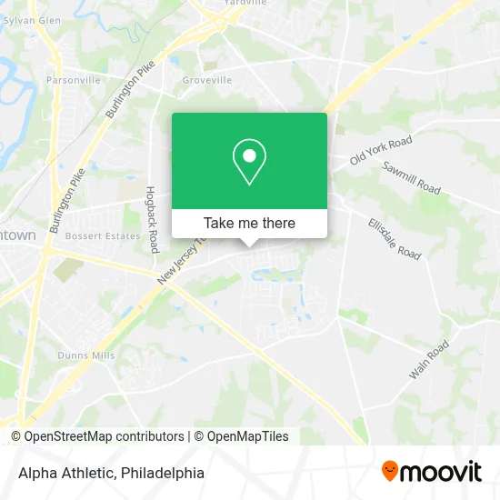 Alpha Athletic map