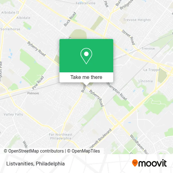 Listvanities map