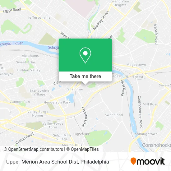 Upper Merion Area School Dist map