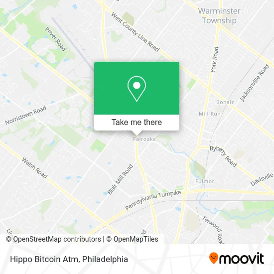Hippo Bitcoin Atm map