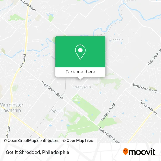 Get  It Shredded map