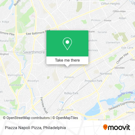 Piazza Napoli Pizza map