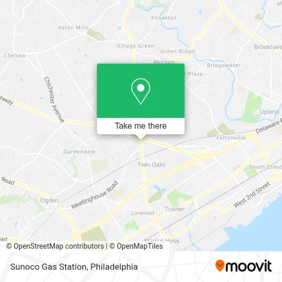 Sunoco Gas Station map