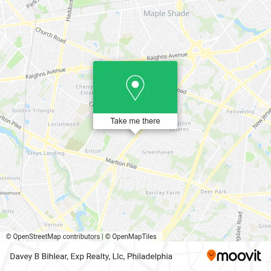 Davey B Bihlear, Exp Realty, Llc map