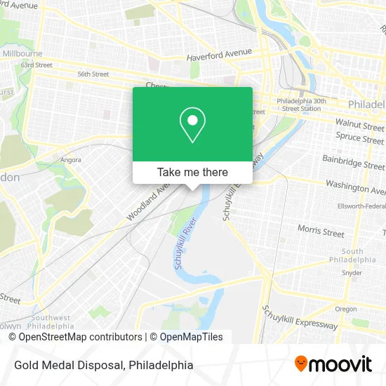 Gold Medal Disposal map
