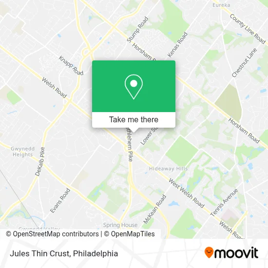 Jules Thin Crust map