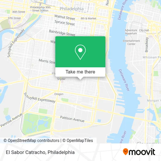 El Sabor Catracho map