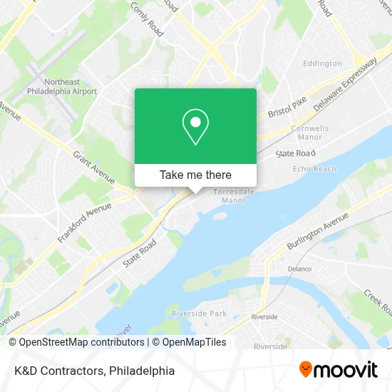 K&D Contractors map