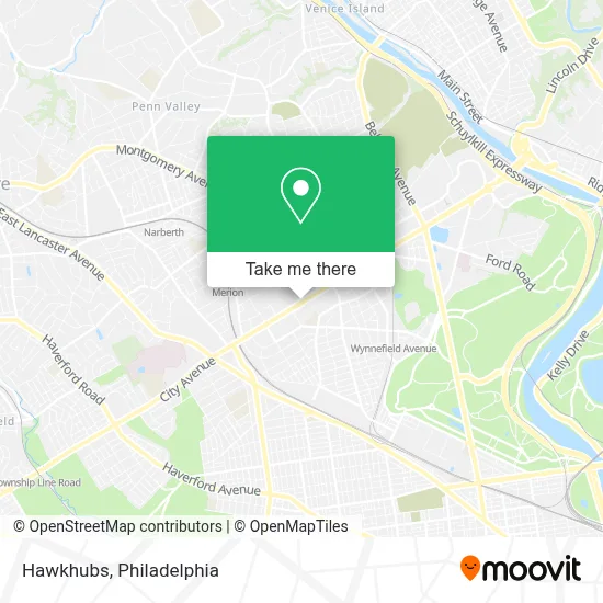 Hawkhubs map