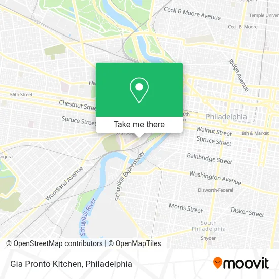 Gia Pronto Kitchen map