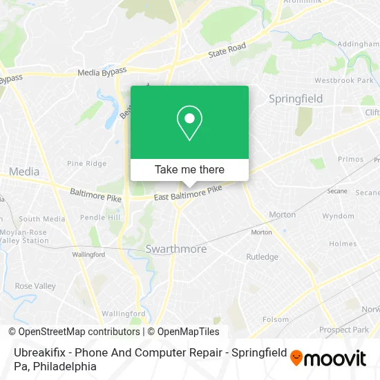 Ubreakifix - Phone And Computer Repair - Springfield Pa map