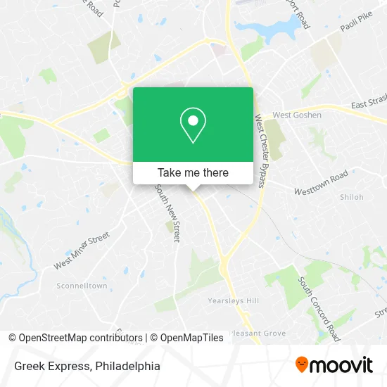 Greek Express map