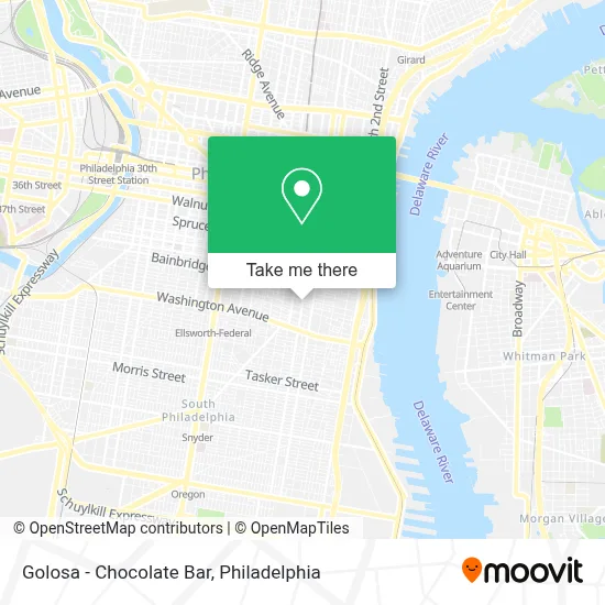 Golosa - Chocolate Bar map