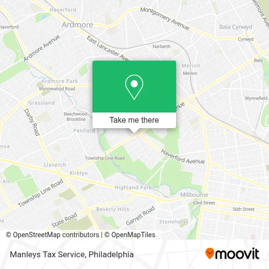 Manleys Tax Service map