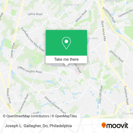 Joseph L. Gallagher, Do map