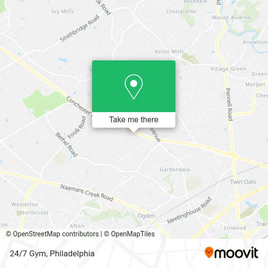 24/7 Gym map