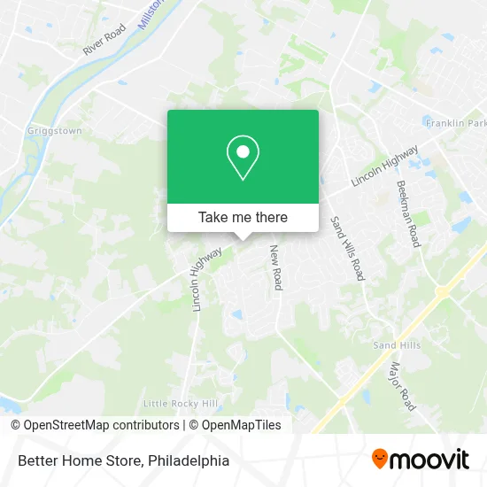 Better Home Store map