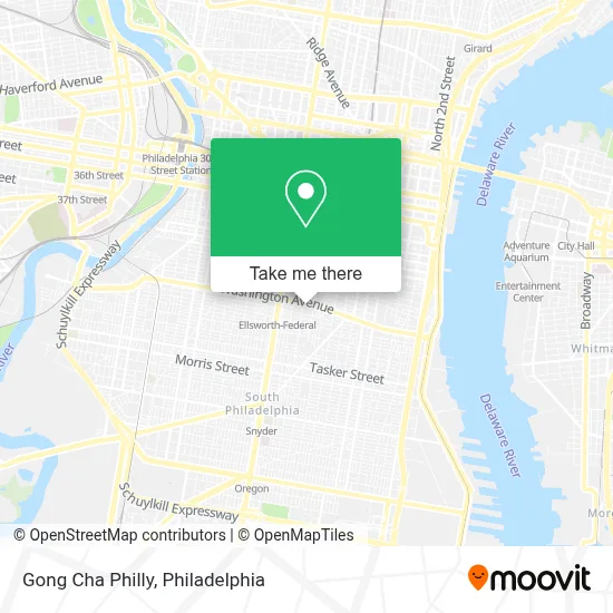 Gong Cha Philly map