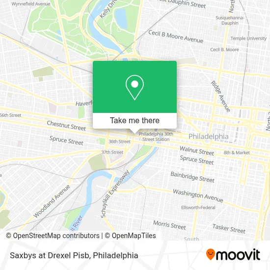 Saxbys at Drexel Pisb map