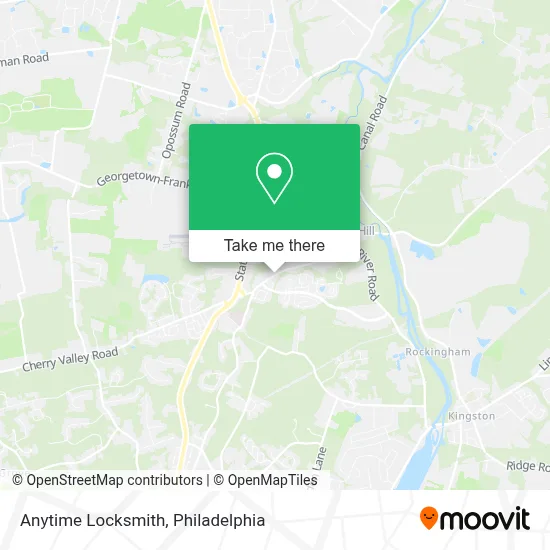 Anytime Locksmith map