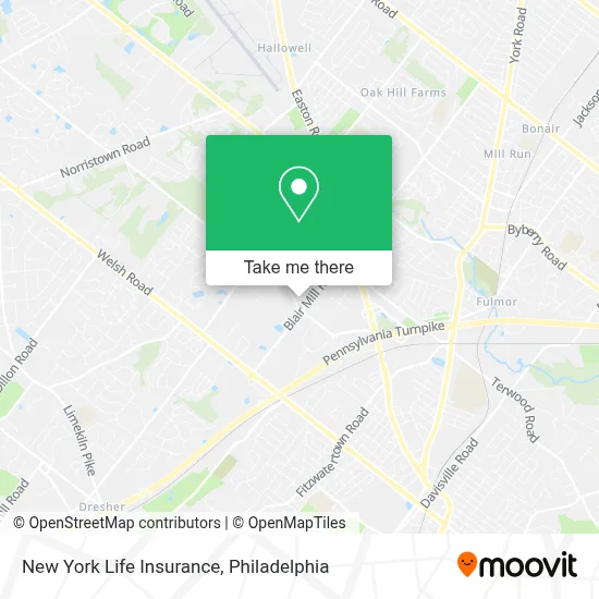New York Life Insurance map