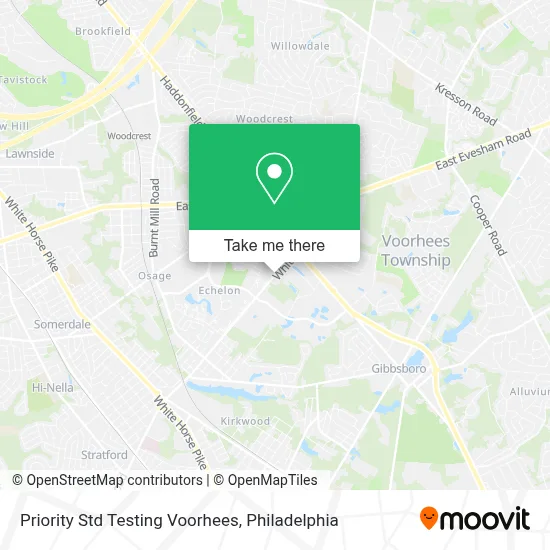Priority Std Testing Voorhees map