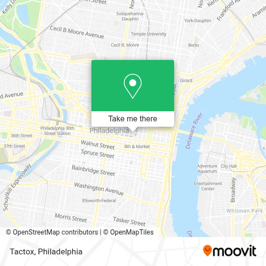 Tactox map