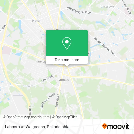 Labcorp at Walgreens map