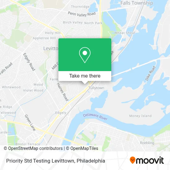 Priority Std Testing Levittown map