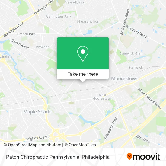 Patch Chiropractic Pennsylvania map