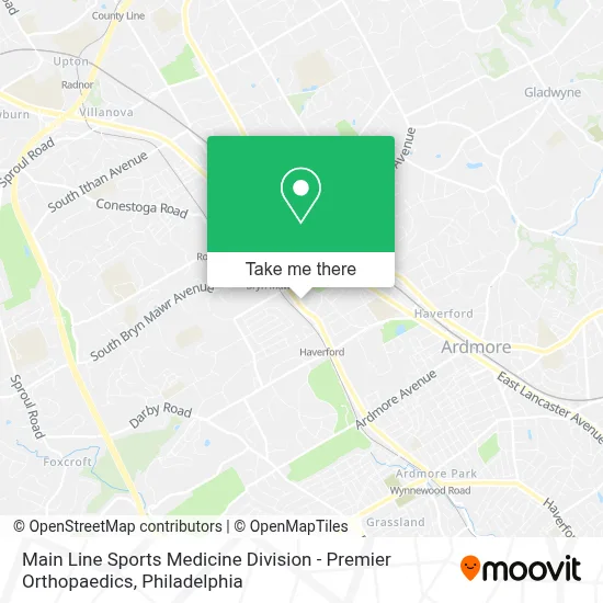 Main Line Sports Medicine Division - Premier Orthopaedics map