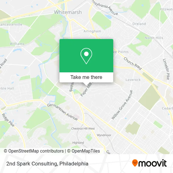 2nd Spark Consulting map