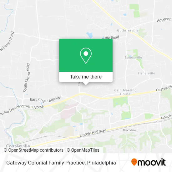 Gateway Colonial Family Practice map