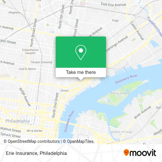 Erie Insurance map